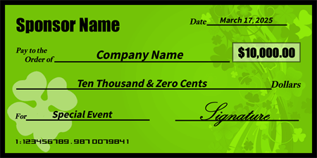 Donation Checks - Charity Checks - Signazon.com