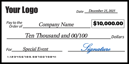 Donation Checks Charity Checks Signazon Com