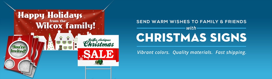 Christmas Signs - Merry Christmas Signs - Signazon.com