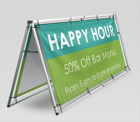 Horizontal A Frame Kit Banner A Frame Kit Signazon