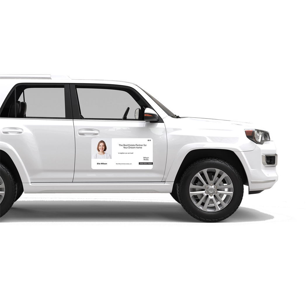Real Estate Car Magnets For Agent Advertising By Signazon