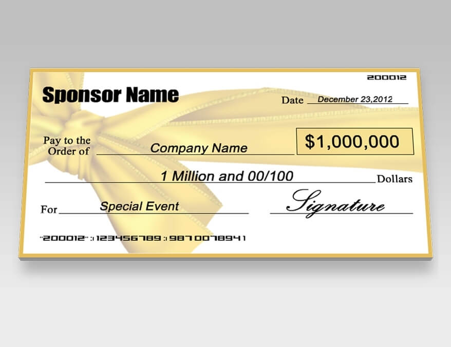 Donation Checks Charity Checks Signazon