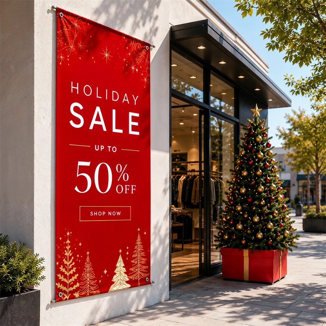 Custom Retail Banners Printed On Durable Outdoor Vinyl By Signazon