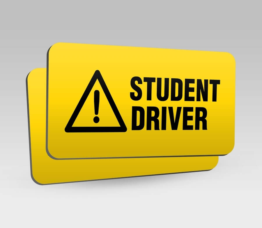 Student Driver Signs