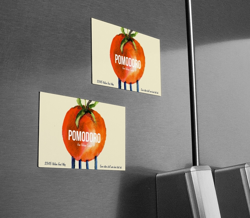 Fully Magnetic Personalised Cards Fridge Magnet Business Cards 100 Cards 
