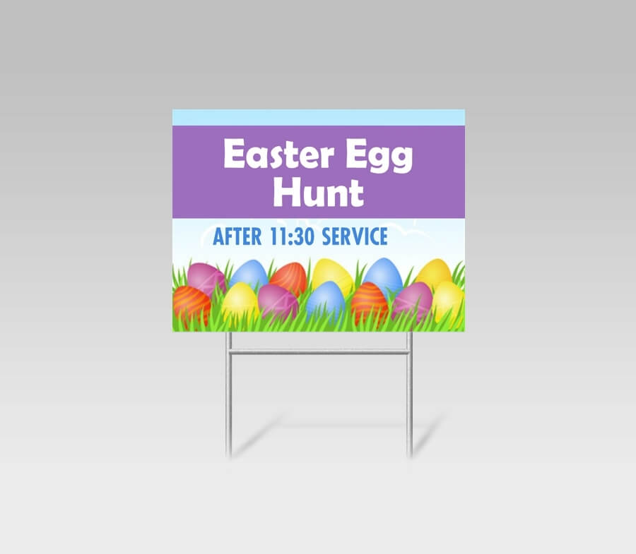 Easter Yard Signs and banners