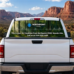 Custom Truck Window Graphics With Vinyl Decal Lettering For Business Branding - Signazon