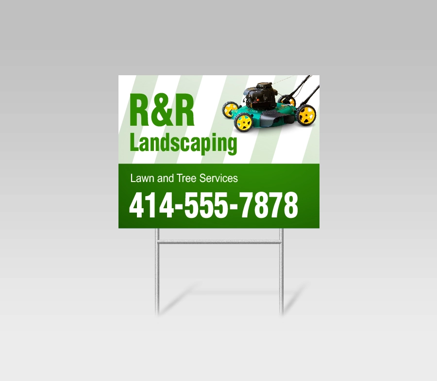 Landscaping Yard Signs | Custom Landscape Lawn Signs | Signazon
