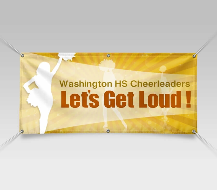 Cheering Banner Example Cheerleading Banners, Cheerleader Banners | Signazon