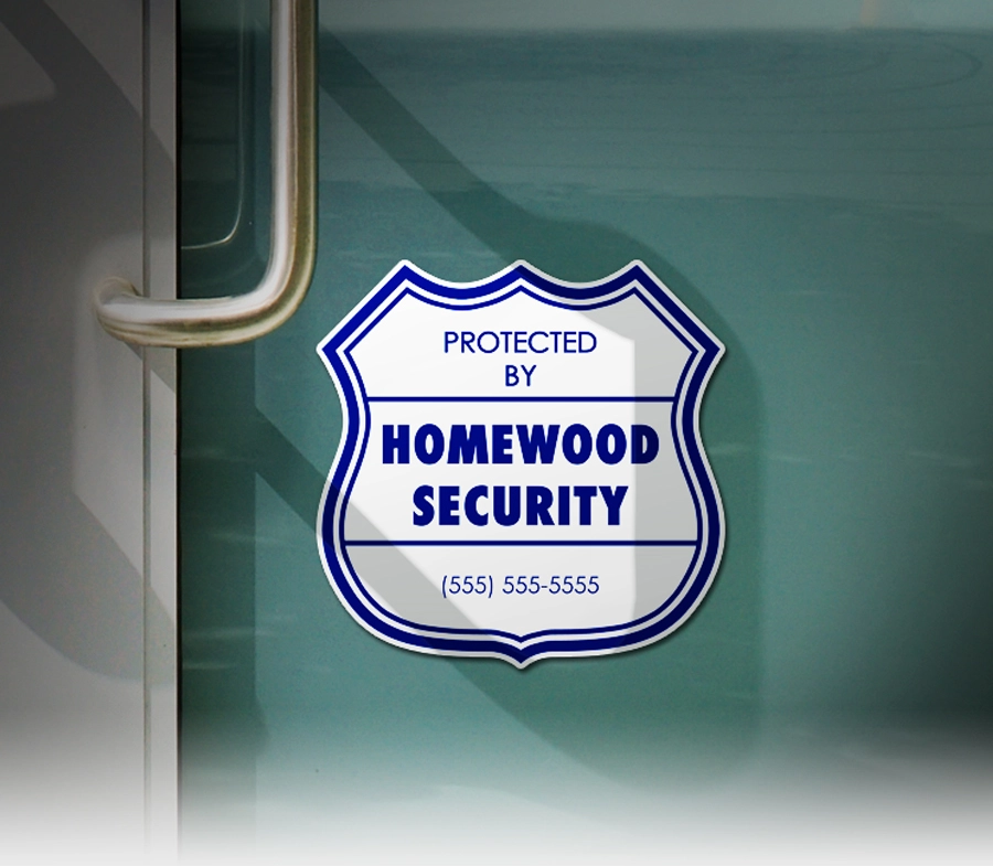 Weatherproof Lock Decals Security Decals, Alarm System Decals | Signazon