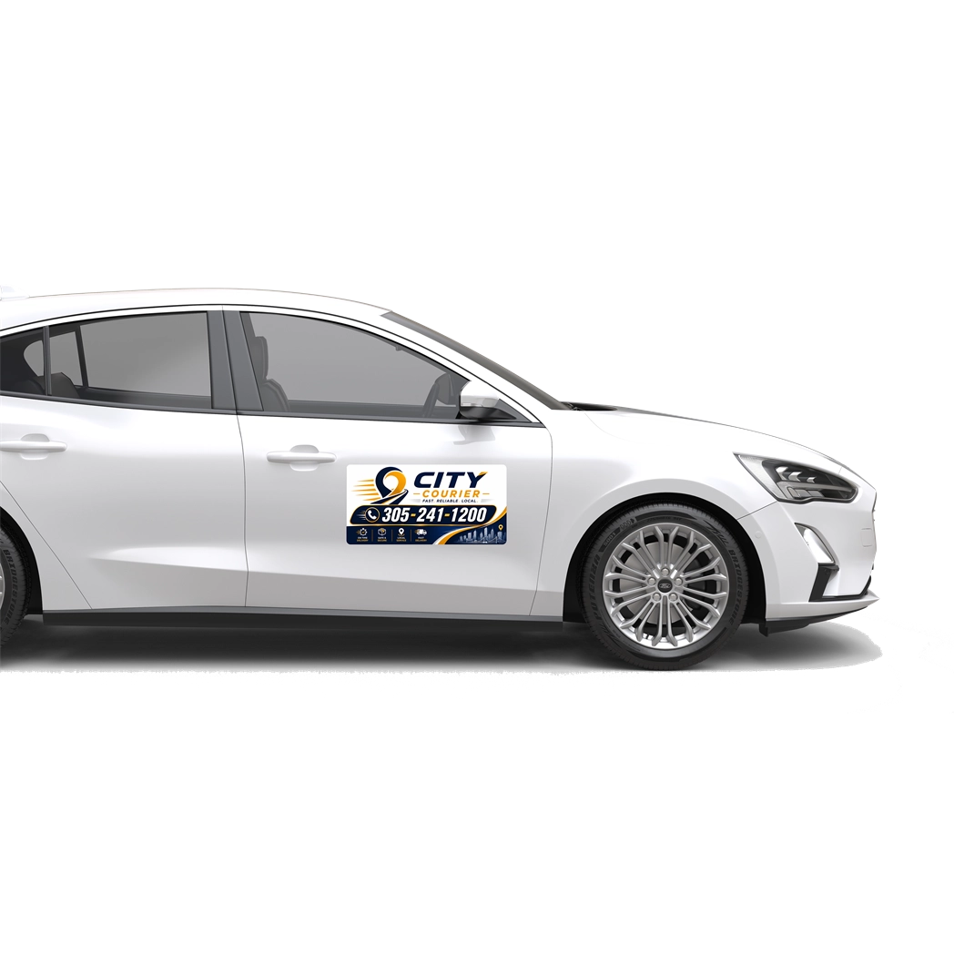 Delivery Car Magnetic Signs For Business Branding By Signazon
