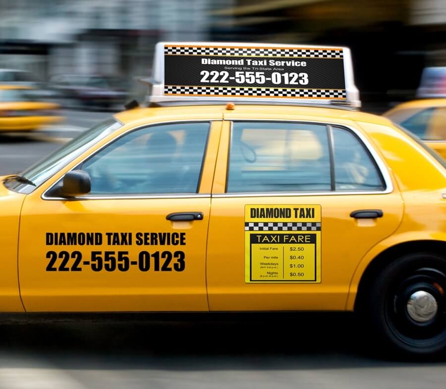 Taxi Sign Car Sign, Customised Taxi Car Sign, Personalised Taxi Car Sign,  Suction Cup Car Sign, Baby On Board Sign Style Taxi Sign You Can Add a Name