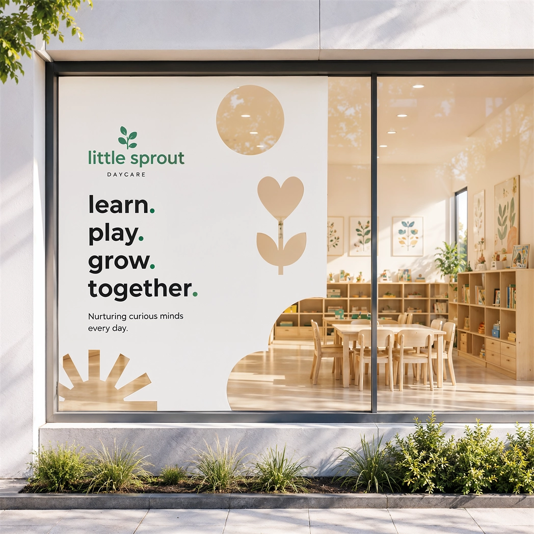 Custom Daycare Decals Printed As An Adhesive Vinyl Decal By Signazon
