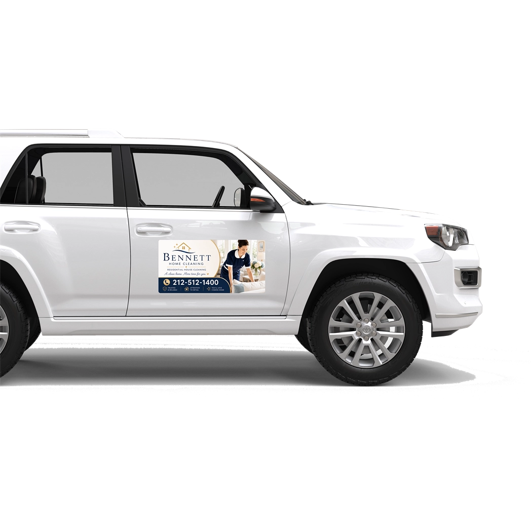 Cleaning Business Car Magnets For Service Advertising By Signazon