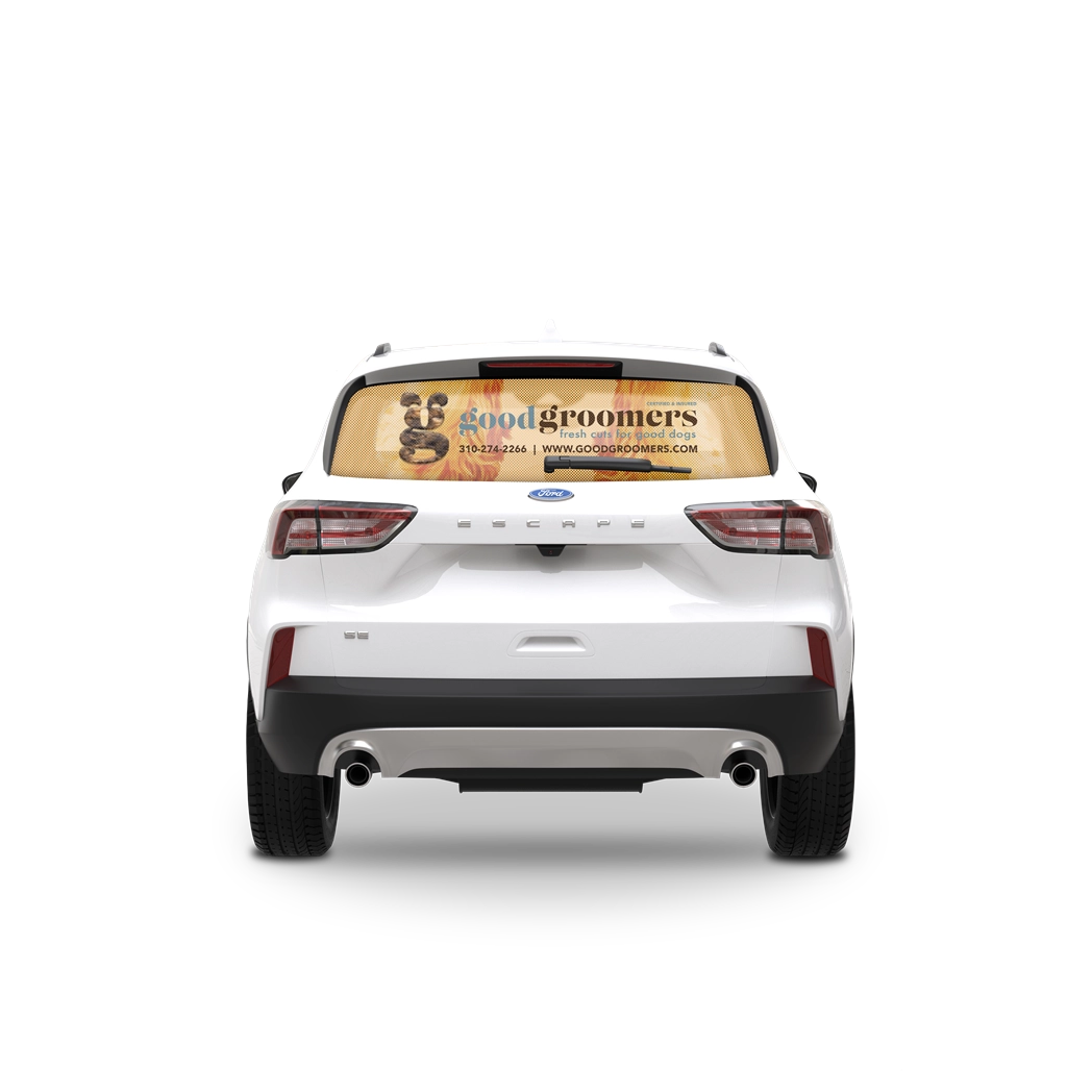Full Color Car Window Decals Rear Window Advertising Signazon