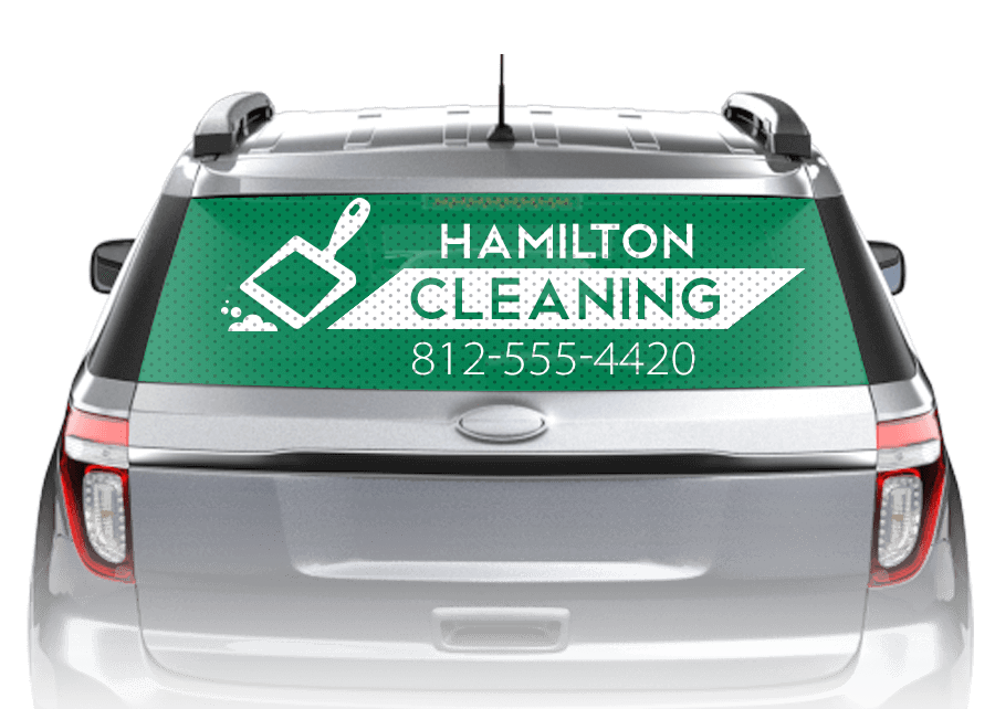 Full Color Car Window Decals Rear